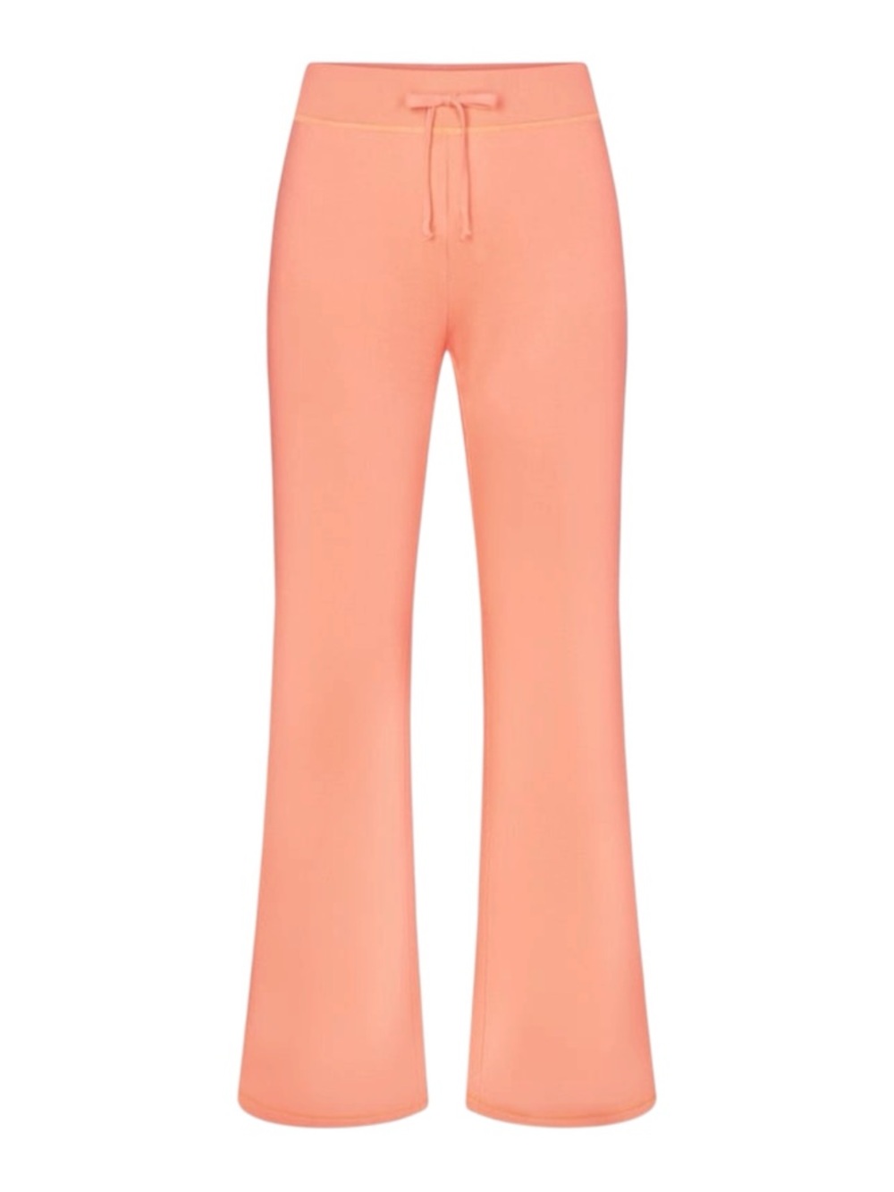 SKIMS Modal French Terry Flare Pants – Neon Orange Size Large NWOT
